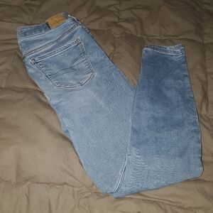 American eagle next level straight distressed jeans